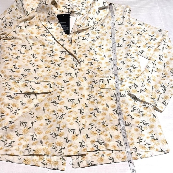 NWT M.N.I. Daisy Print One Button Oversized Blazer Jacket Women's S Small - Picture 7 of 8